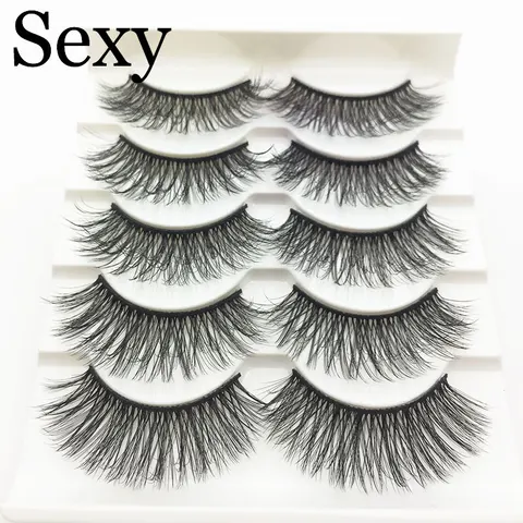 Pairs 3d mink hair false eyelashes natural Long Eye Lashes Wispy Makeup Extension Tools sexy mink eyelashes eye lashes cilios