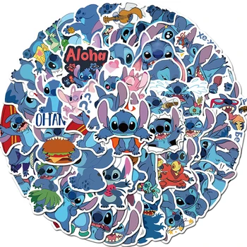 

10/30/50PCS Mixed Stitch Cartoon Stickers Skateboard Fridge Guitar Motorcycle Luggage Waterproof Classic Kid Toy Sticker Decal