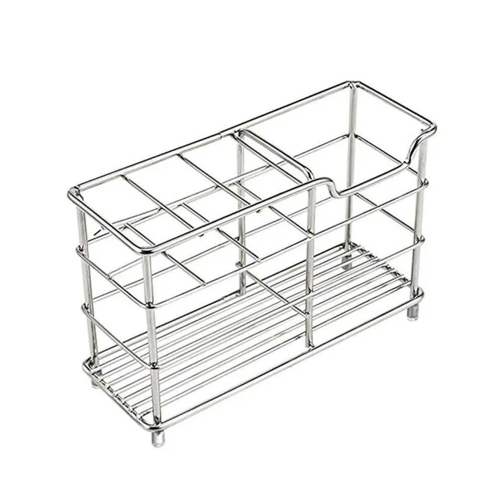 

Stainless Steel Toothbrush Holder Toothpaste Holder Stand (Stainless Steel Toothbrush Holder) Professional 6 Grid