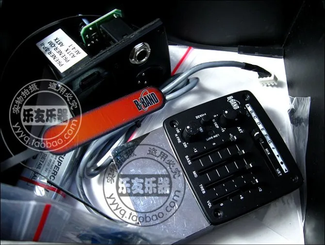 New+ Factory+ Finland Original B BAND A6T Acoustic Guitar pickup B Band A6TX acoustic pickup 4-band built-in tuner A6T EQ