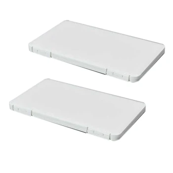 

2Pcs Portable Rectangle Dustproof Mouth Face Cover Storage Container Seal Box Case
