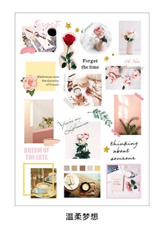 Wenroumengxiang 20 компл./лот Kawaii канцелярские наклейки молодежная серия здесь дневник планировщик декоративные мобильный наклейки Скрапбукинг ручные поделки наклейки - Цвет: Wenroumengxiang