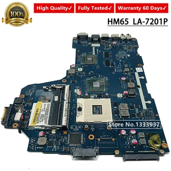 

K000124390 mainboard For Toshiba Satellite C660 Laptop Motherboard PWWHA LA-7201P HM65 DDR3