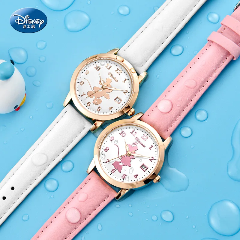 Disney Minnie Mouse Kids Girl Cute Beautiful Quartz Wristwatch Student Time Lady Clocks Children Watch Party Gift Birthday Reloj afbeelding