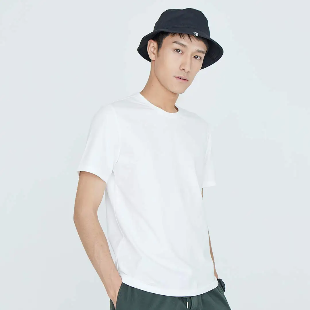 Xiaomi Мужская футболка хлопок Удобная дышащая летняя с коротким рукавом против морщин XXL Свободная Корейская панковская Футболка мужская верхняя одежда