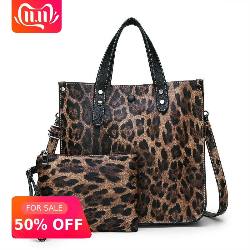 Женская сумка тоут с леопардовым принтом 2019 женская на одно плечо сумочка