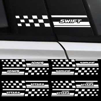 

Auto Window B Pillar Car Stickers For Suzuki Swift Jimny Vitara Alto Ignis Samurai Baleno SX4 Grand Vitara PVC Decor Accessories