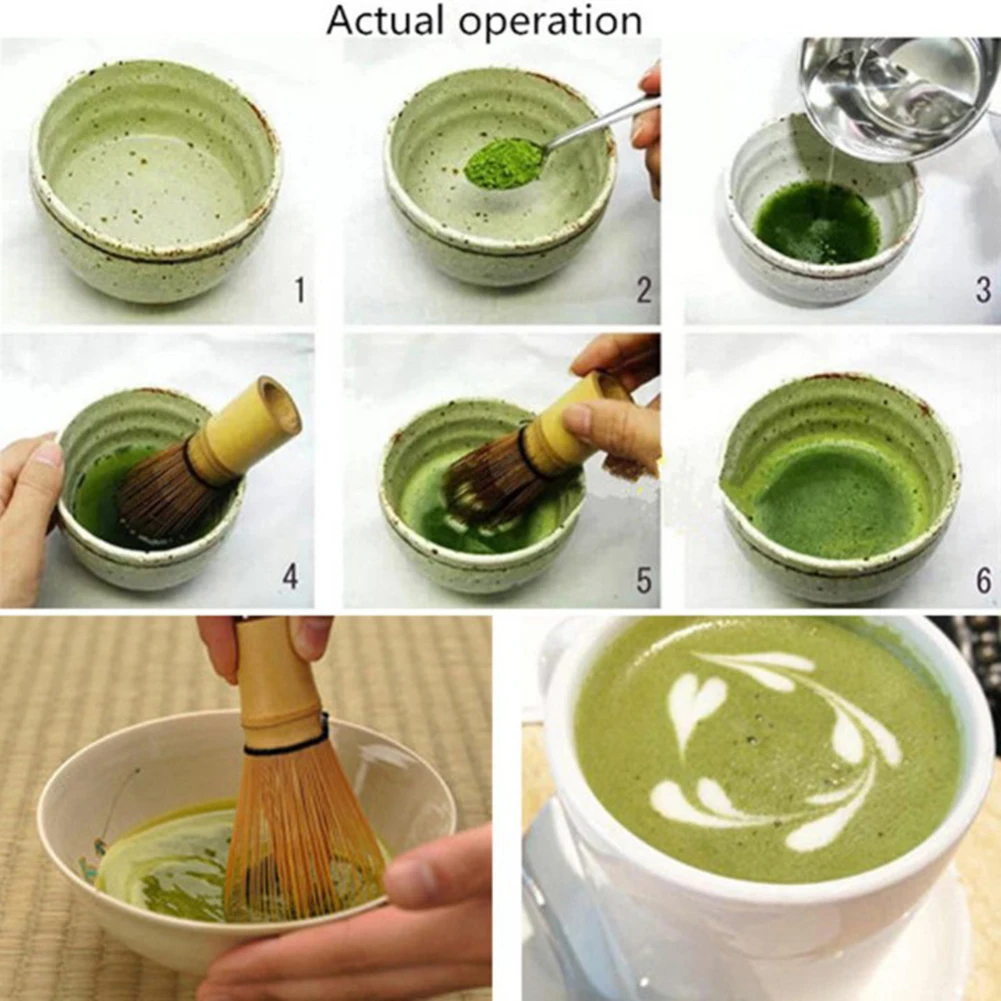 Classic Japanese Style Bamboo Matcha Green Tea Powder Whisk Brush Tool kitchen tools Tea ceremony accessories