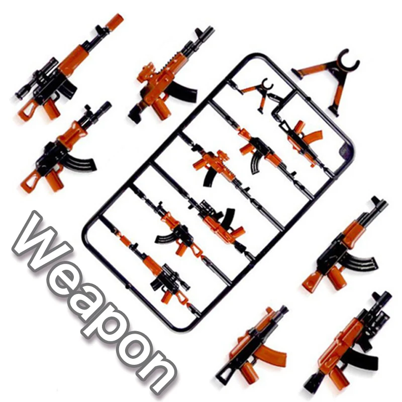 

Legoily Duploed Military Set Army City Police Gun Weapons Series Pack City Soldiers SWAT Building Blocks Toys for Childrens Kids