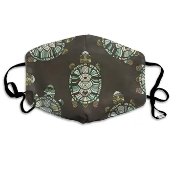 

Dustproof Washable Reusable Mandala Tribal Totem Turtle Mouth Cover Mask Respirator Germ Protective Warm Windproof Mask