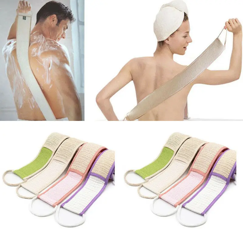 

New Natural Soft Exfoliating Loofah Back Strap Loofah bath towel Shower Massage Spa Scrubber Sponge Body Skin Health Cleaning