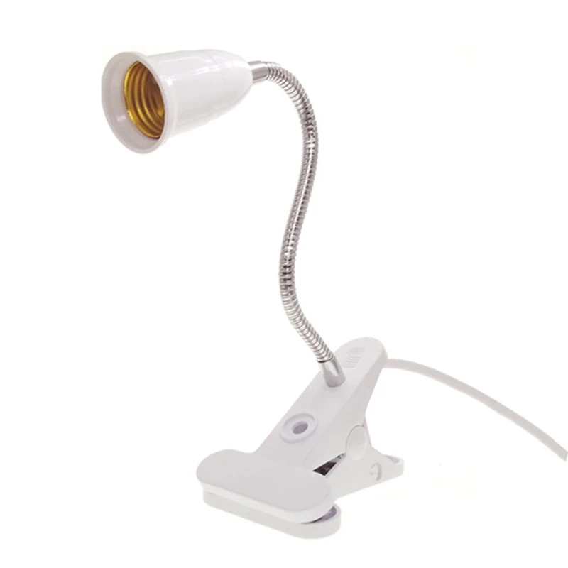 

Flexible Lamp Holder Clip E27 Screw Base Led Fill Light Holder Accessories with On/off Switch Table Desk Lamp Plants