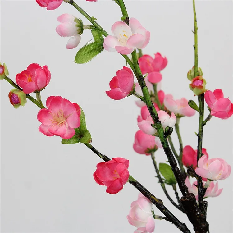 10P Поддельные короткий стебель Wintersweet(4 стебля/шт) 21,6" длина имитация весенний цветок сливы для дома Свадебные Декоративные цветы