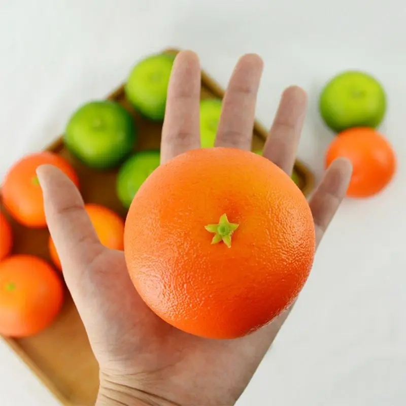 

Realistic Lifelike Decorative Artificial Orange Fake Fruit For Display Wedding Party Decoration Craft
