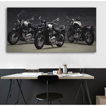 

Modern Wall Art Poster And Print Canvas Painting Cool Motorcycle Pictures For Living Room Vintage Art Home Decor Unframed