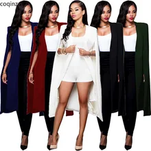 Длинный блейзер размера плюс, женские блейзеры и офисные жакеты, женское дизайнерское пальто, Женский блейзер, Женский блейзер G013