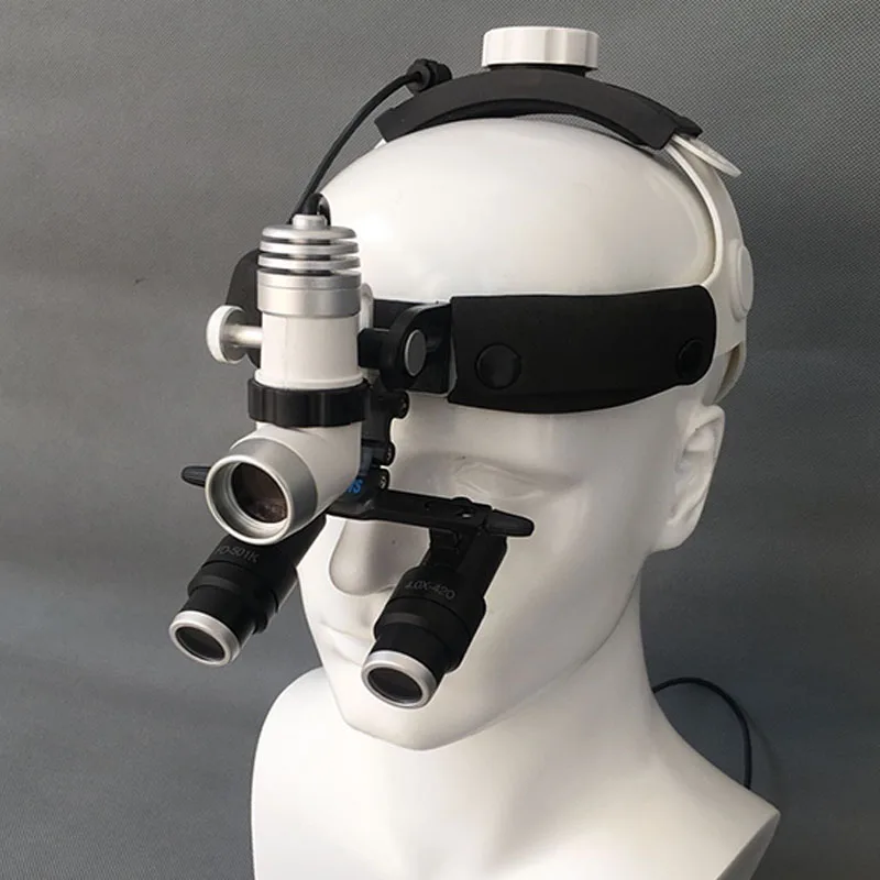 

CE/FDA 4/5/6.0X Dental Loupes Magnifier+Surgical Medical Headlight LED 3W Headlamp ENT Oral Plastic Surgery Pet Clinic