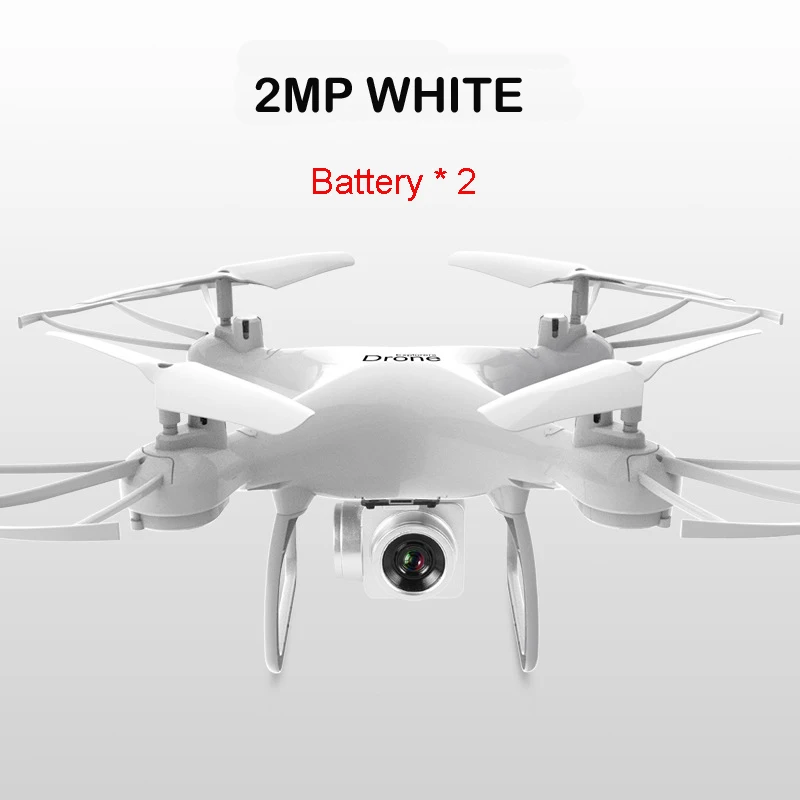 Лучшая цена HD камера 2,4G Wi-Fi FPV дрона с дистанционным управлением 4-осевая машина удержания высоты воздушный Квадрокоптер для фотографий RC Дрон вертолет летающая игрушка - Цвет: 2mp white 2 battery