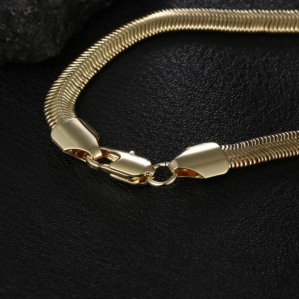 Punk 925 Silver Gold Snake Bracelet Bangle Women Men Party Jewelry  Adjustable