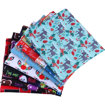 

50*140CM Cartoons pattern Polyester cotton Fabric Patchwor Printed for Tissue Kids Home Textile for Sewing Doll Dress Curtain