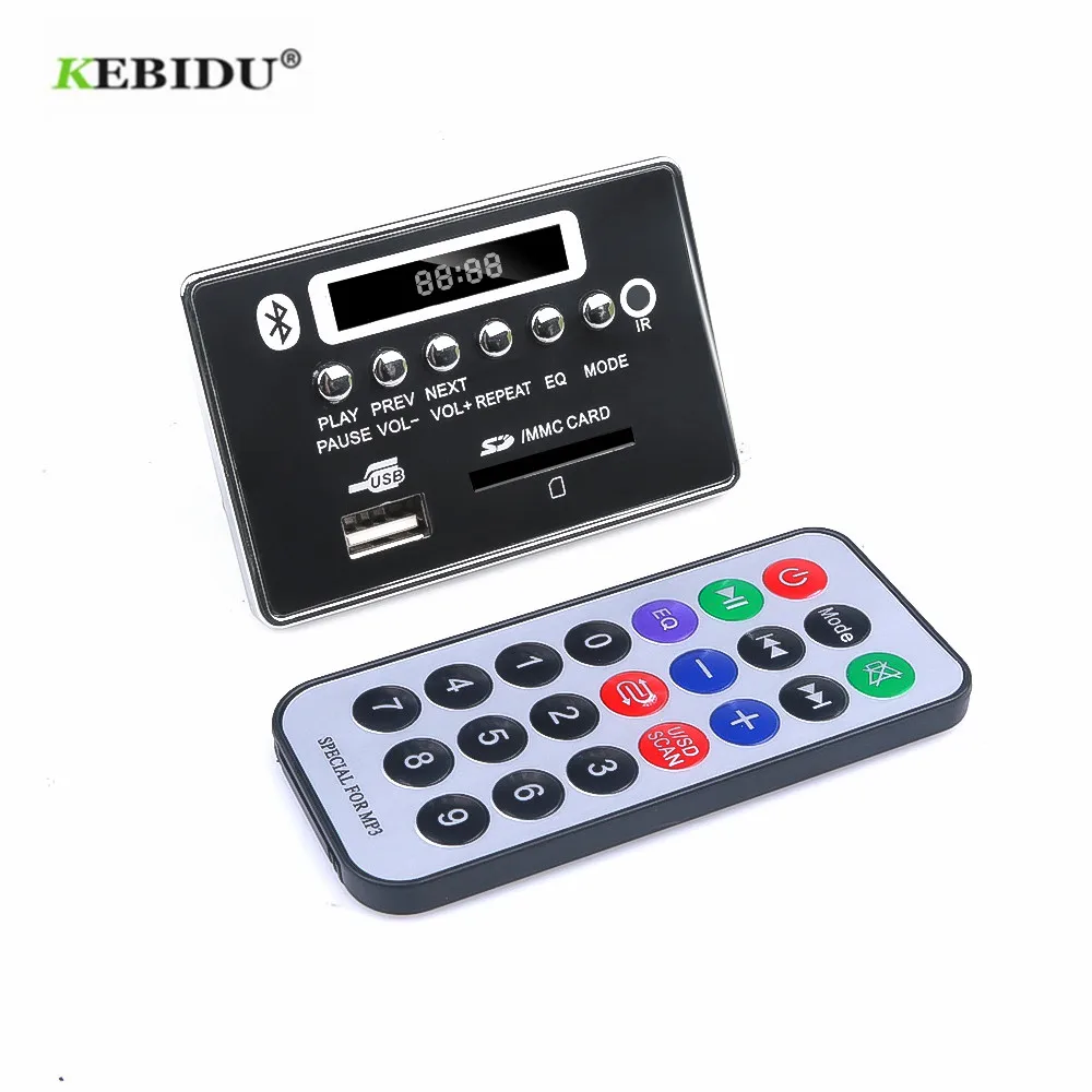 Bluetooth 5.0 MP3 Decoder Decoding Board Module 5 v 12v Car USB MP3 Player WMA WAV TF Card Slot / USB / FM Remote Board Module MP3 Bluetooth Player