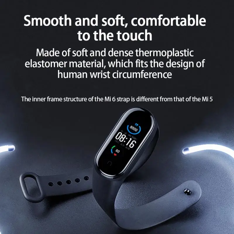 Smart Watch Band Wristband Watch Band Replacement Xiaomi Mi Band 6 Strap Fashionable Durable