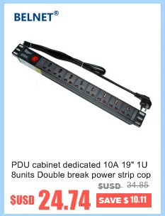 1" 1U 10A 7 блок распределения питания австралийская PDU стойка сетевого шкафа розетки стандартная розетка переключатель полосы питания как NZ