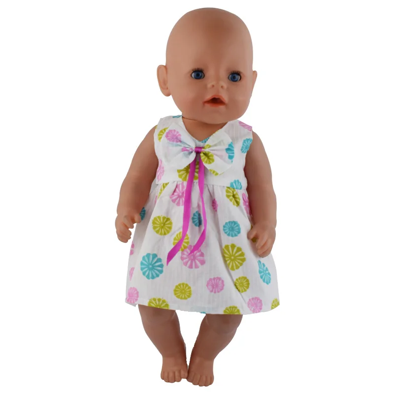 Новое платье Одежда для 43 см Zapf кукла 17 дюймов куклы Reborn Младенцы Одежда - Цвет: Зеленый