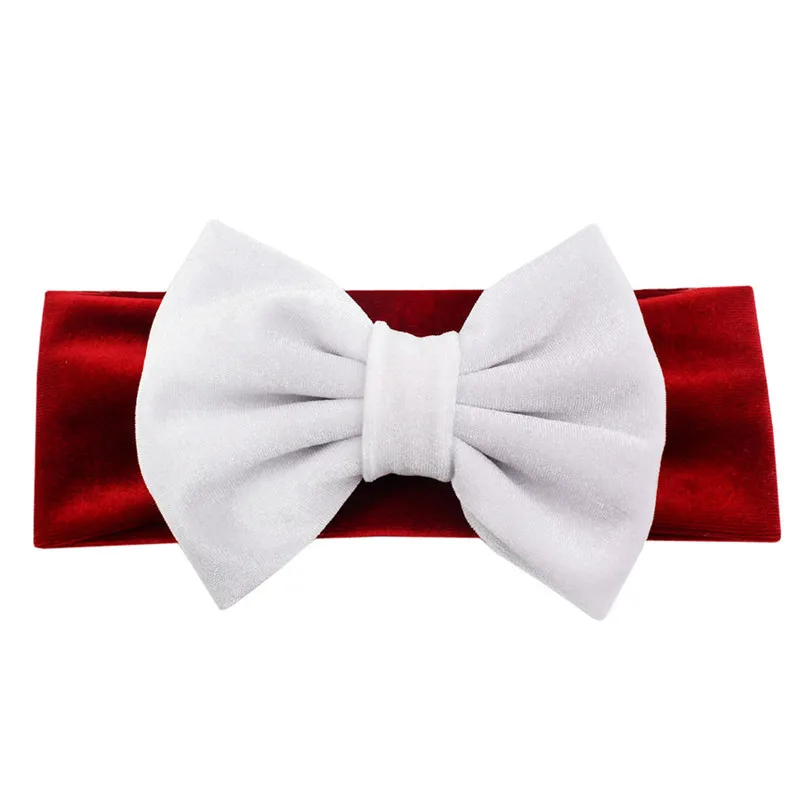 Free shipping solid velvet bow Children's hairband ins BB girl's headbands kid's headwear hair accessories headwrap