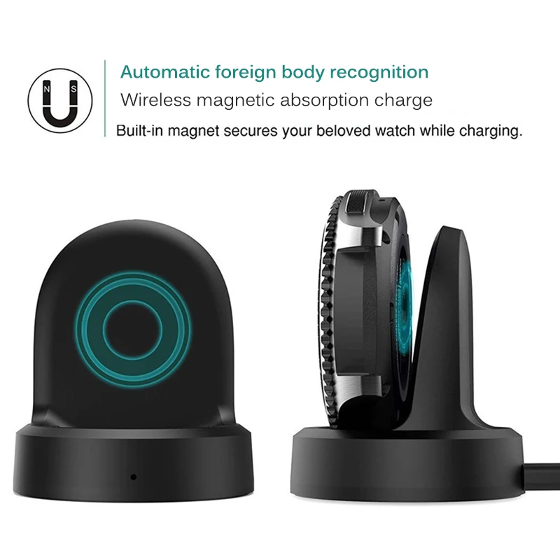  Smart Watch Charging Dock USB Charger Cradle Portable Replacement Watch Charging Dock For Galaxy Sm - 4000195375392