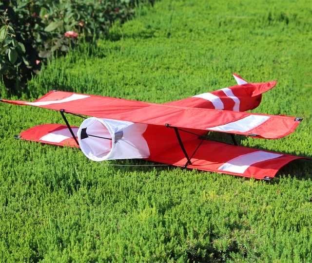 New High Quality 3D Single Line Red Plane  Kite Sports Beach With Handle and String Easy to Fly Factory Outlet 5