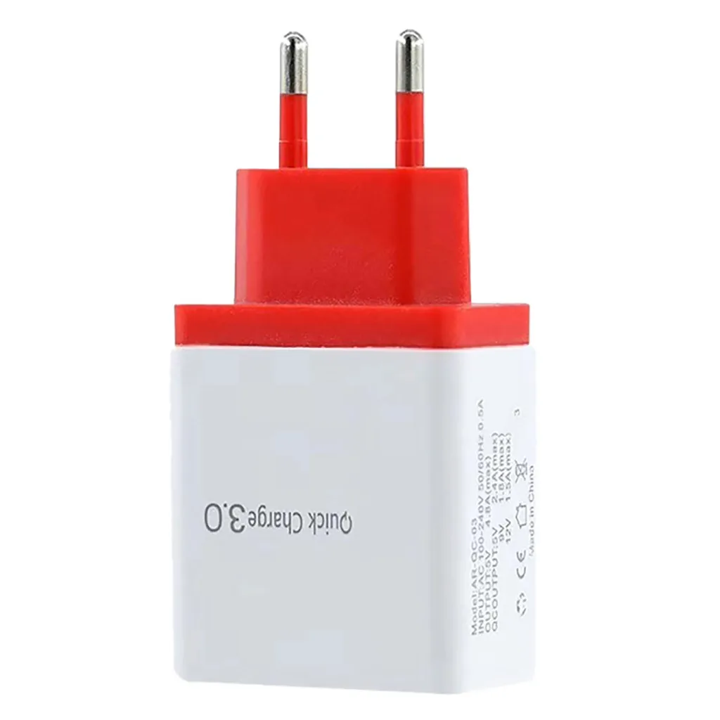 Ouhaobin 4 порта Быстрая зарядка QC 3,0 usb-хаб настенное зарядное устройство адаптер питания штепсельная вилка европейского стандарта для дома, путешествий, офиса