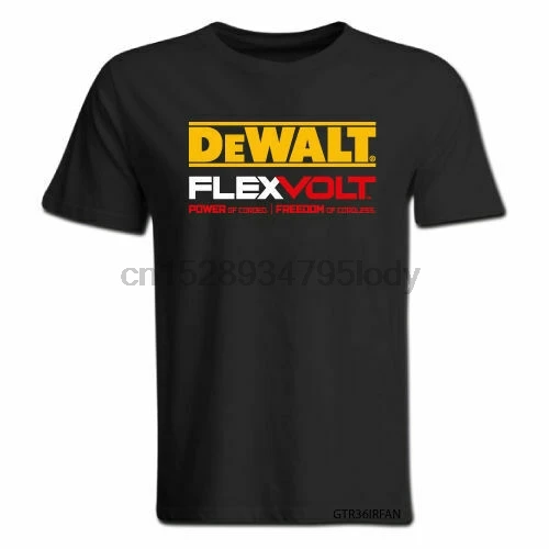 Новый DEWALT Tools Flexvolt логотип футболка черный размер S-3XL |