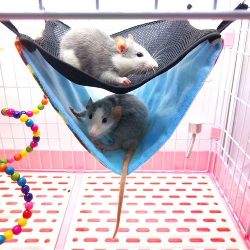 Переноска для хомяка Chinchilla Ferrets двухслойная сетка маленькая подвесная кровать для домашних животных гнездо комфорт