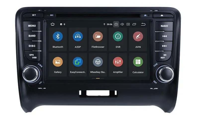 Excellent Android 9.0 Octa Cores Car DVD Player For Audi TT 2006-2012 With Canbus WIFI Radio GPS Bluetooth USB DVD Multimedia DSP Carplay 10