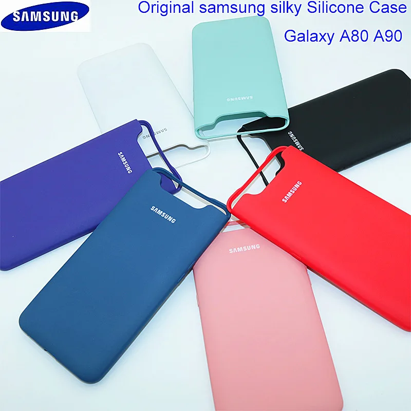 Samsung Galaxy A80 A90 Case Original Silicone Soft Cover phone case Protection Cove | Мобильные телефоны и аксессуары