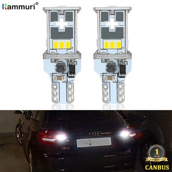 

KAMMURI White Error Free W16W T15 LED Bulbs For Audi A3 8P 8PA 8P7 Sportback Convertible LED Backup Reverse Light 2004-2013