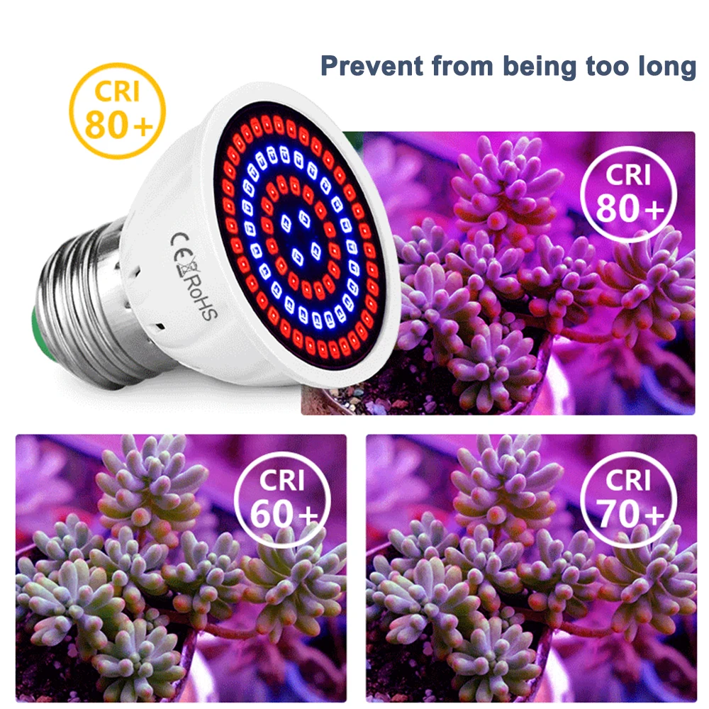 SNEWVIE Led Verlichting 48LED/60leds/80leds MR16 Phyto лампа для растений E27 LED Grow Light GU10 Fitolamp E14