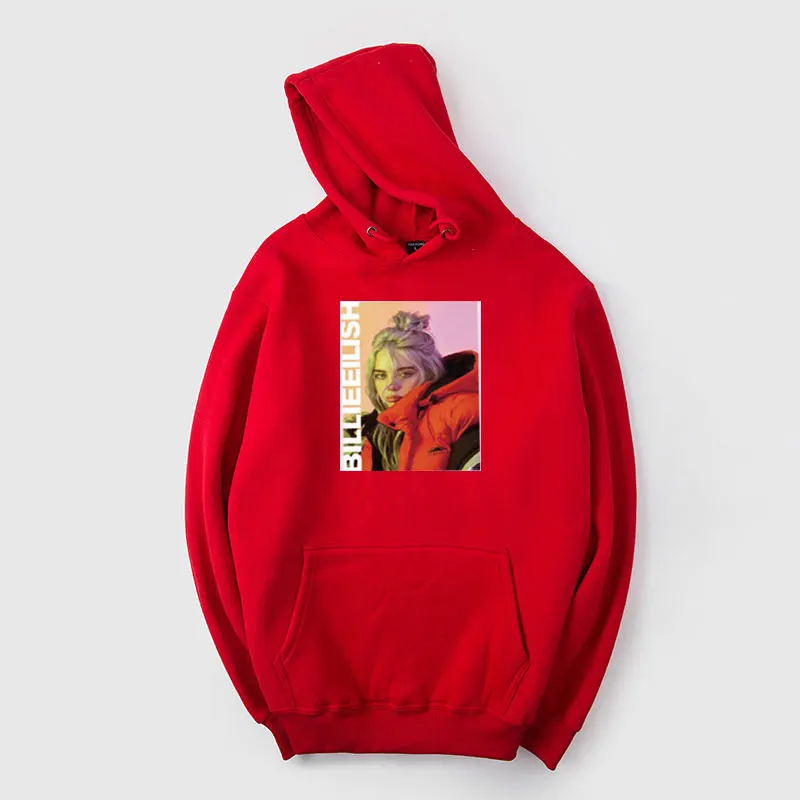 28 Новинка Billie Eilish толстовки женские хип-хоп зимние длинные рукава Мужская/Женская толстовка высокое качество хлопок толстовки мужские/женские - Цвет: 28