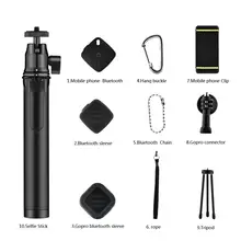 В 1 Набор аксессуаров для камеры, Bluetooth, селфи палка, Набор для iPhone Xs MAx X Andriod IOS Gopro Hero 7 6 Yi Cam R20