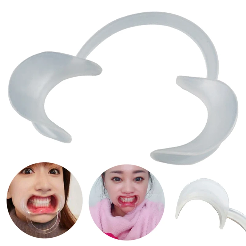 

1pc C-Type Mouth Opener Dental Teeth Whitening Intraoral Cheek Retractor Oral Care Tool Transparent Oral Clean Opener M Size