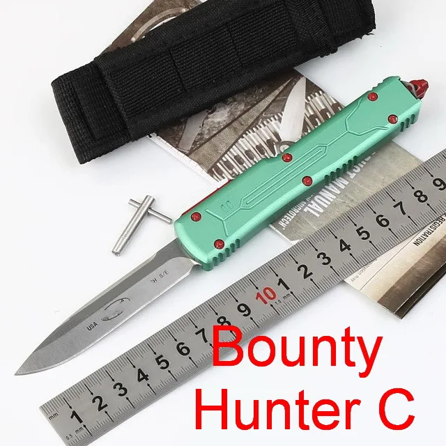 Bounty Hunter C JUFULE UT UT70 UT85 D2 лезвие, с алюминиевой ручкой кемпинг тактический инструмент ужин кухонный нож - Цвет: Bounty Hunter C