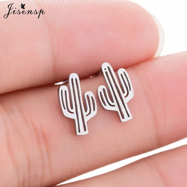 Mini Stainless Steel Earings Fashion Jewelry Small Animal Ear Studs Punk Cross Star Dragon Ballet Stud Earrings Pendientes Gifts GED092