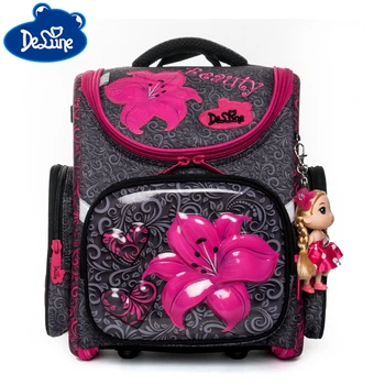 

Delune School Bacpack For Kids Girls Pattern Cartoon Bags Boys Backpack Children Orthopedic Backpacks Primary