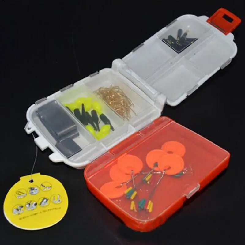 Multifunctional Plastic Detachable Fishing Lure Bait Hooks Tackle Accessory Storage Box Case With Compartments