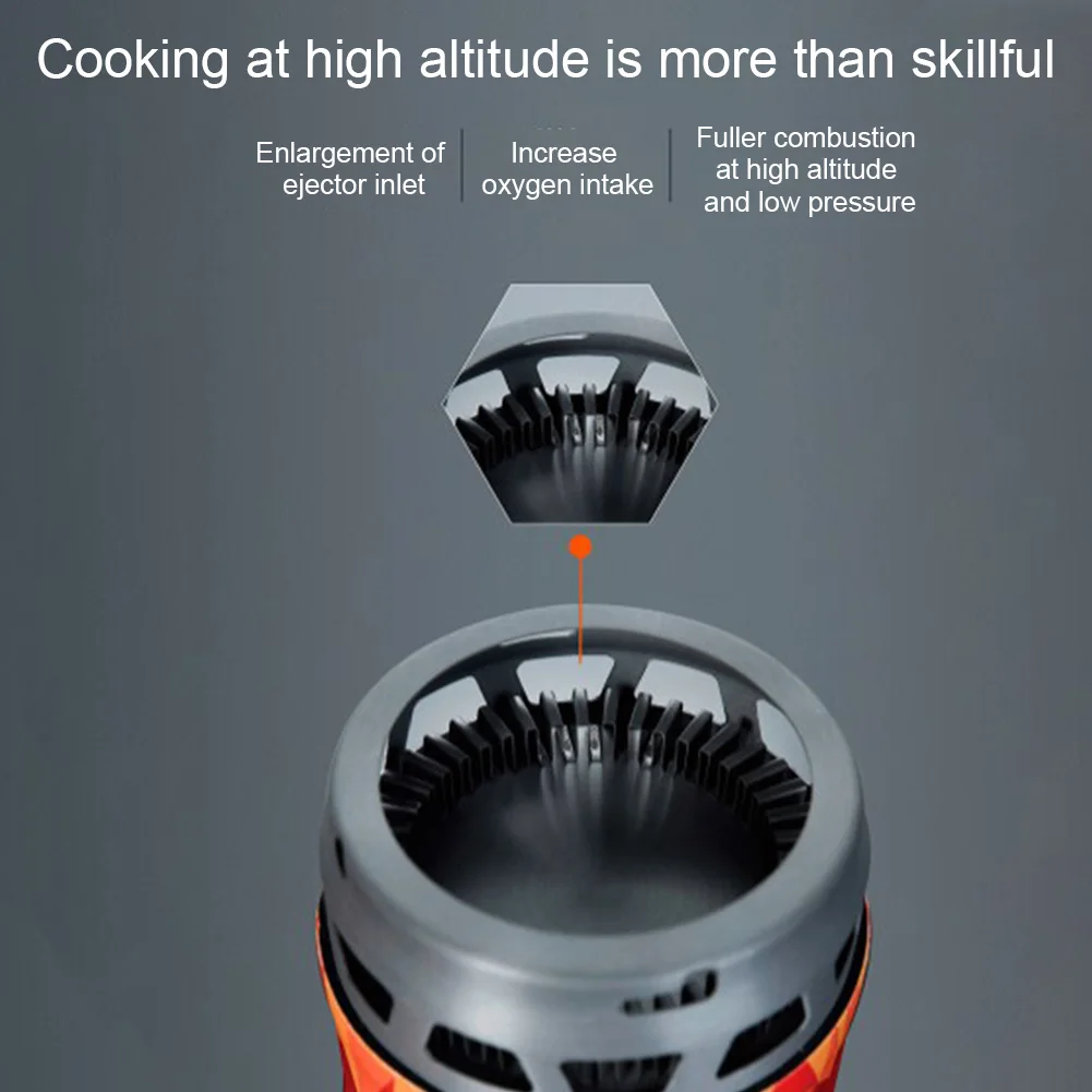 X3 Burner Outdoor Gas Stove Set Pot Camping Hiking Emergency Stainless Steel With Heat Exchanger Cooking System Compact Boiling