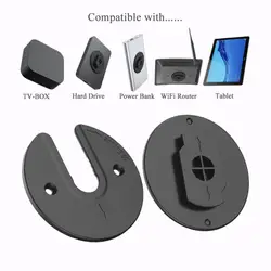 1 pc parede tablet suporte de montagem para tablets e smartphones, se encaixa na cozinha, banheiro, quarto, readingroom e mais branco preto