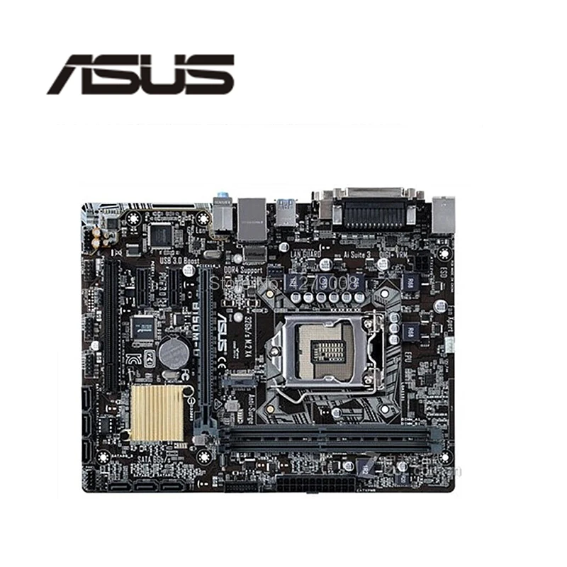 LGA1151 USB 3 0 PCI-E3.0 SATA3.0 для ASUS B150M-D оригинальный б/у настольный компьютер Intel B150