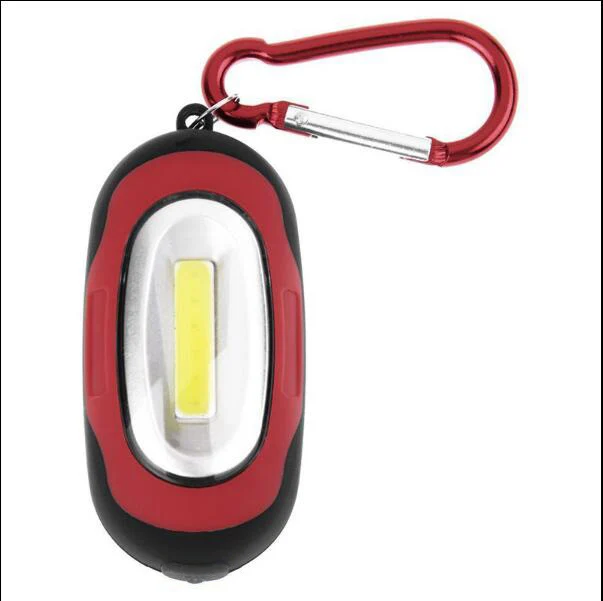 Hot Mini COB LED Flashlight Waterproof Portable Keychain Torch Light - Цвет: Red
