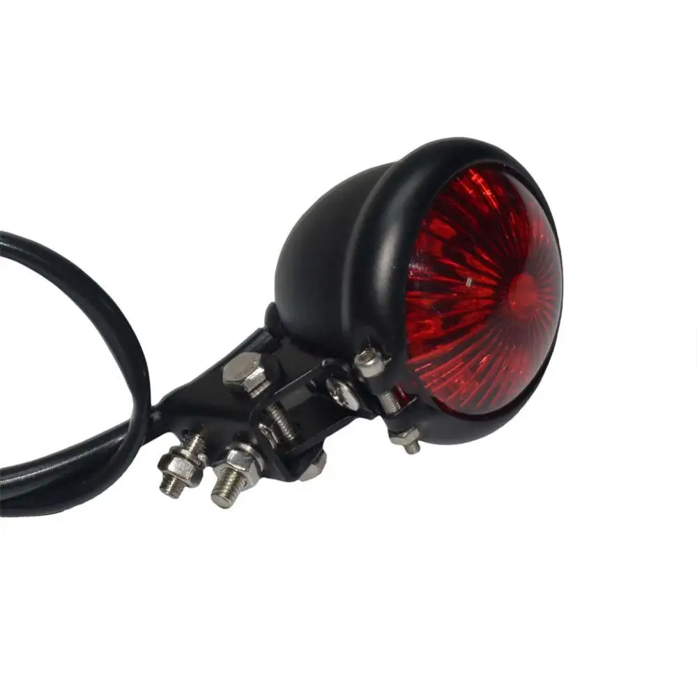 HobbyLane для Harley Chopper Bobber Кафе Racer мотоцикл задний Регулируемый Стоп задний светильник 2 болта нижний крепеж крепления красный